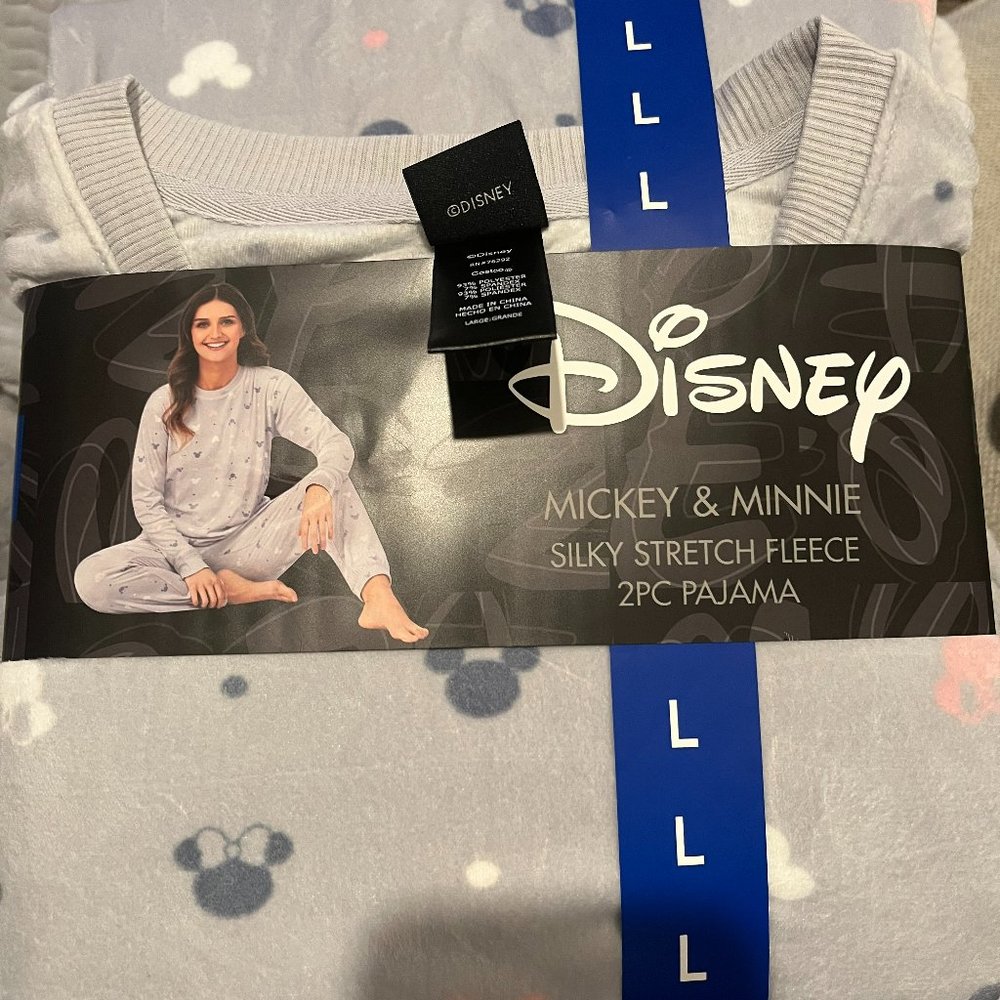 Disney Mickey & Minnie Silky Stretch Fleece - 2PC Pajama